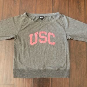 USC Heritage Pullover Grey Sweater Large